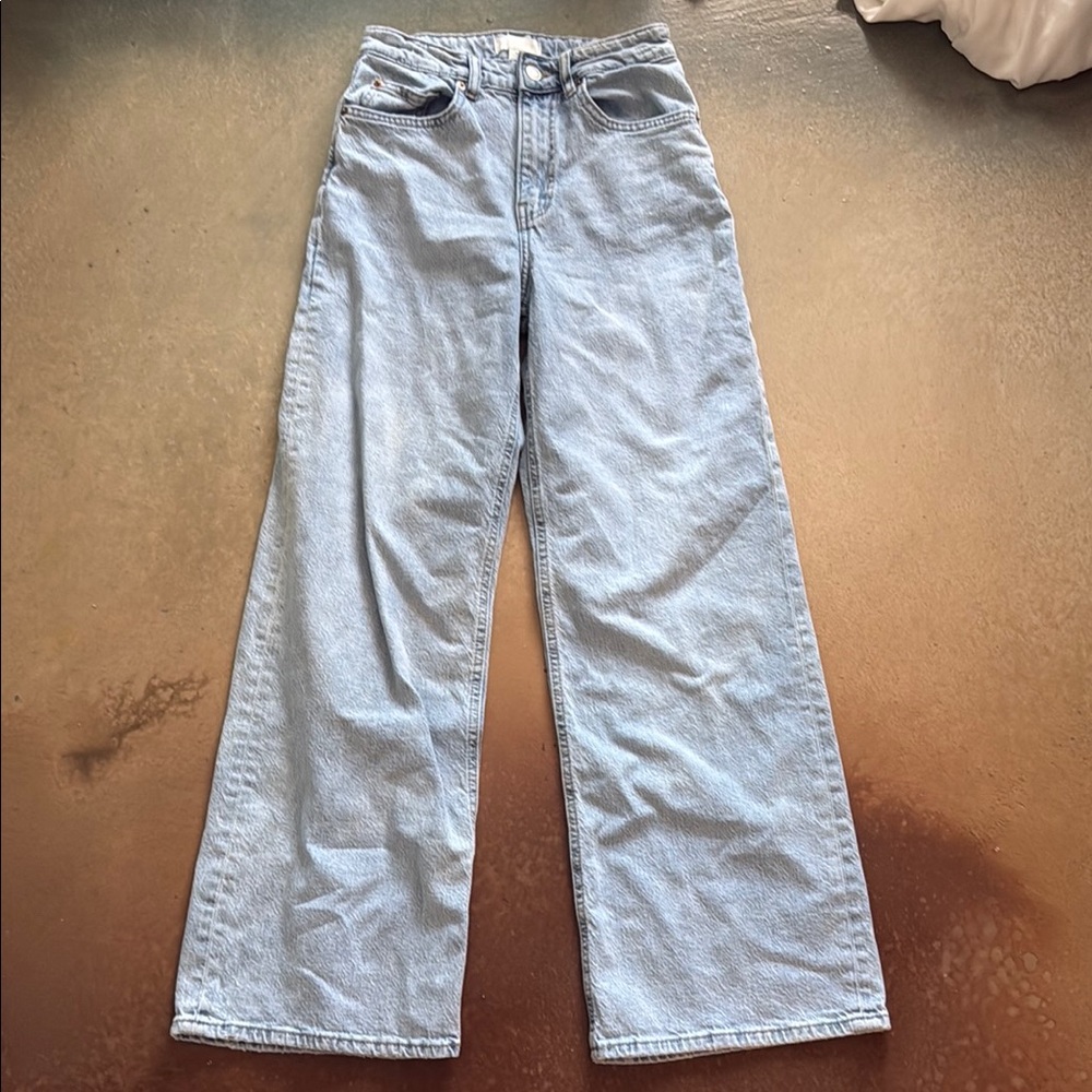 HandM High Rise Mom Women's Light Blue Jeans Size 4